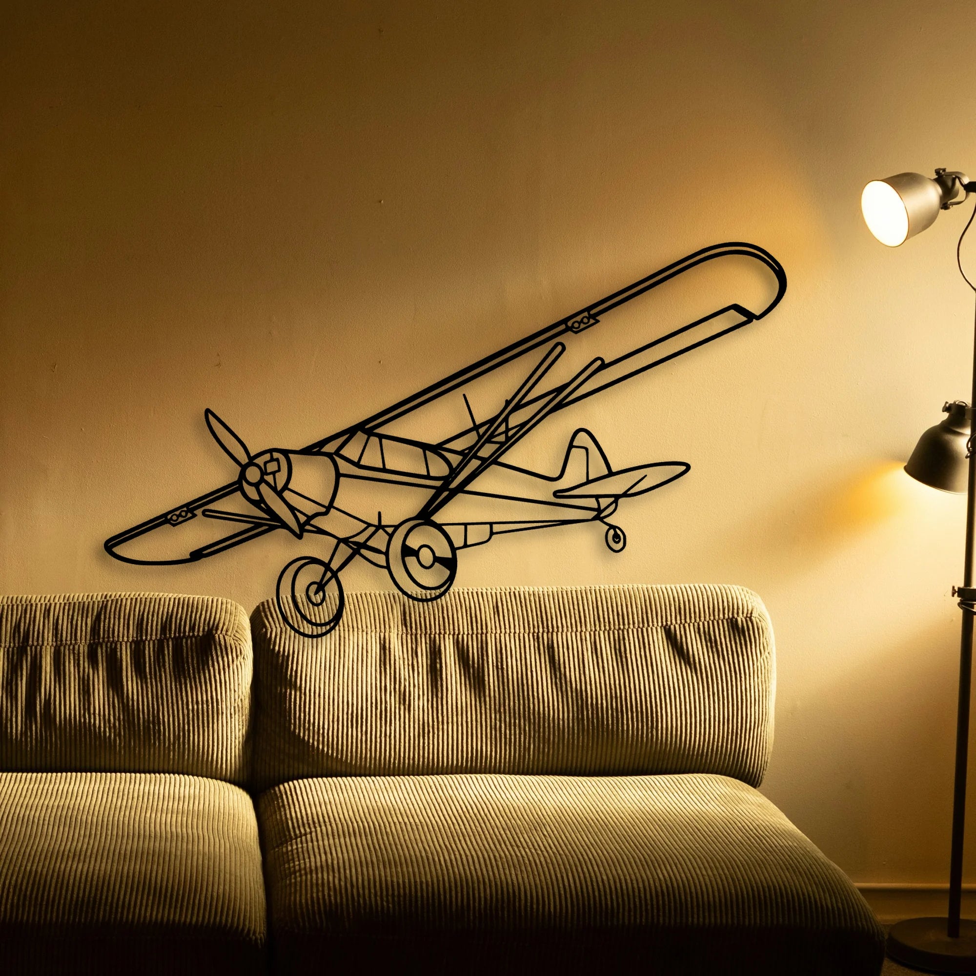 Falcon 7X Classic Aircraft Silhouette Metal Wall Art - Tinvibe