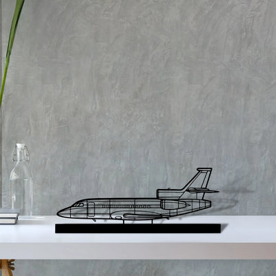 falcon-900ex-3 Silhouette Metal Art Stand - Tinvibe