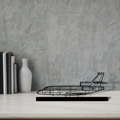 falcon-900ex-3 Silhouette Metal Art Stand - Tinvibe