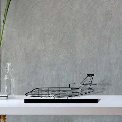 falcon-900ex-4 Silhouette Metal Art Stand - Tinvibe