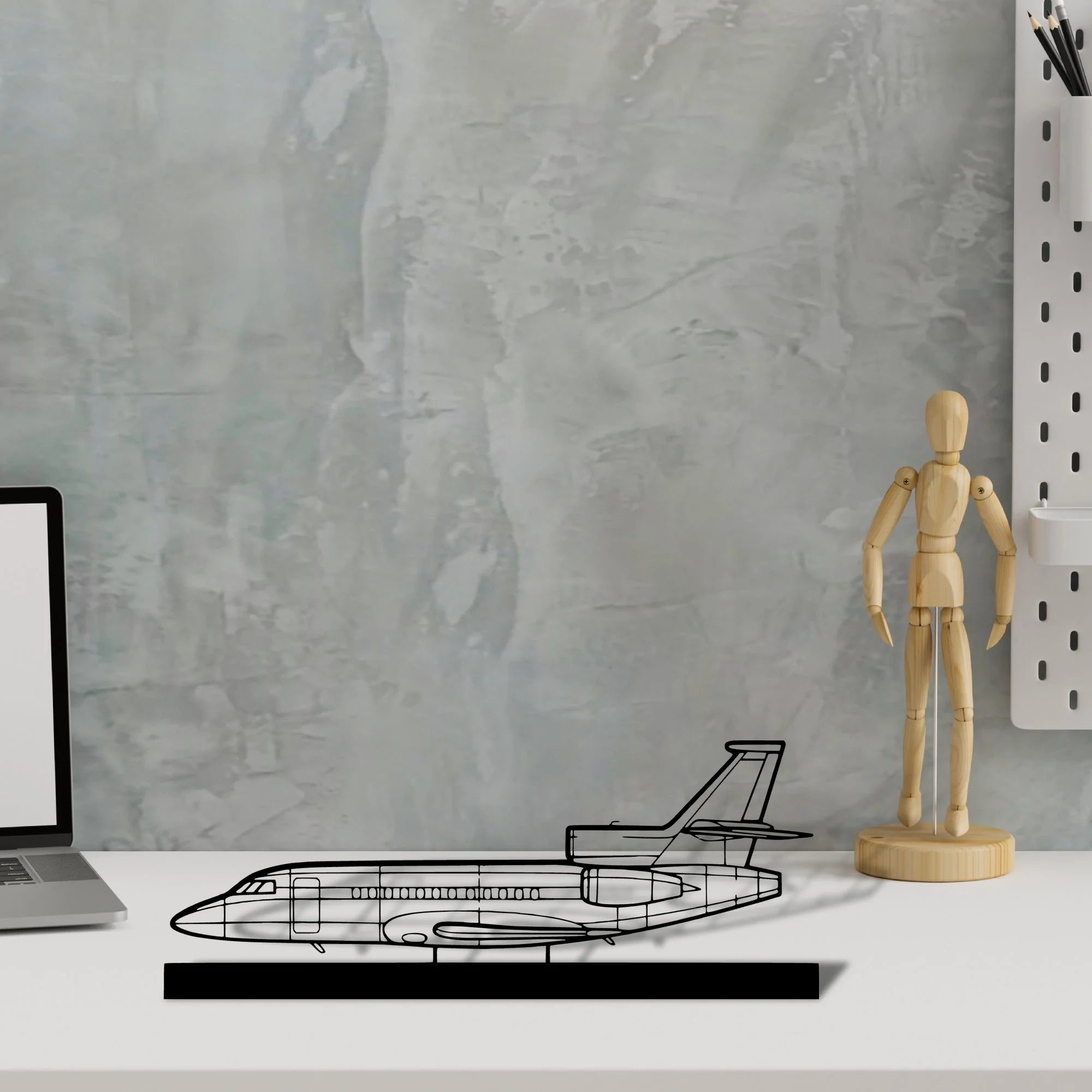 falcon-900ex-4 Silhouette Metal Art Stand - Tinvibe