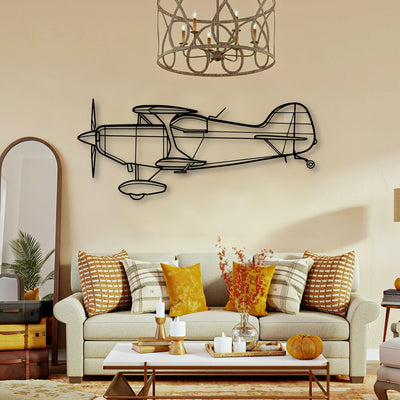 Falcon 900EX Classic Aircraft Silhouette Metal Wall Art - Tinvibe