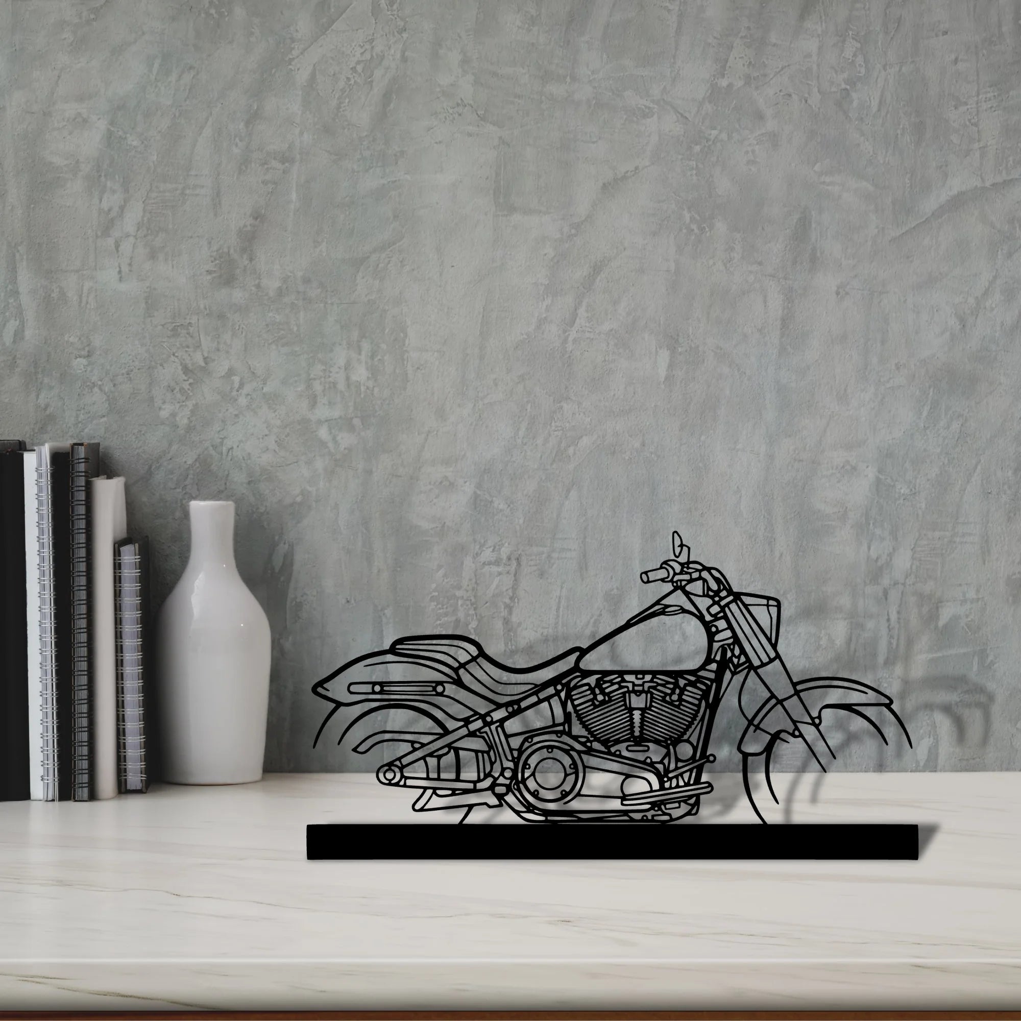 fat-boy Silhouette Metal Art Stand - Tinvibe