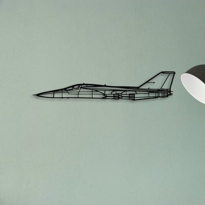 Fb 111F Aardvark Classic Aircraft Silhouette Metal Wall Art - Tinvibe