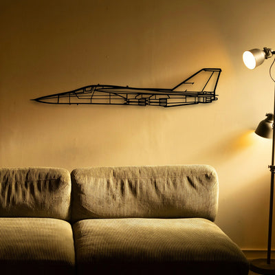 Fb 111F Aardvark Classic Aircraft Silhouette Metal Wall Art - Tinvibe