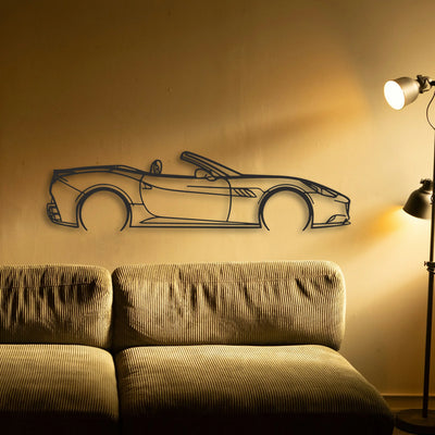 Ferrari California Classic Silhouette Metal Wall Art - Tinvibe