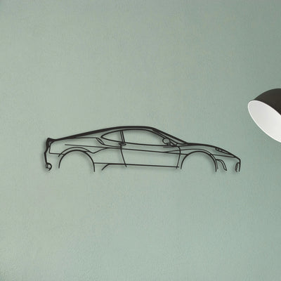 Ferrari F430 Classic Silhouette Metal Wall Art - Tinvibe