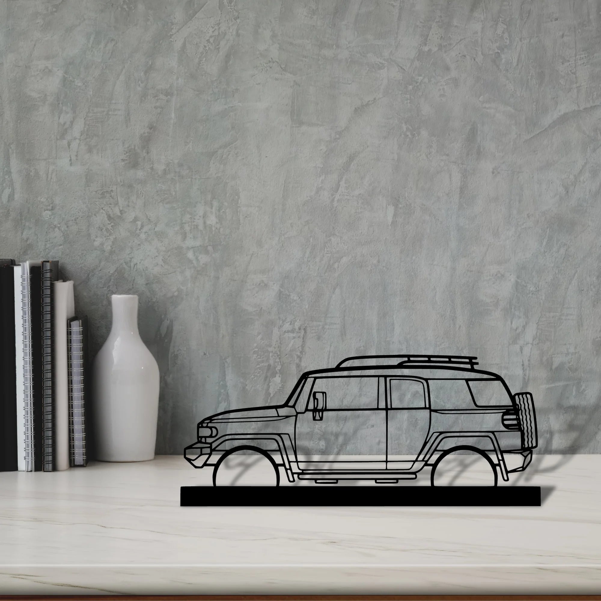 fj-cruiser-2008 Silhouette Metal Art Stand - Tinvibe