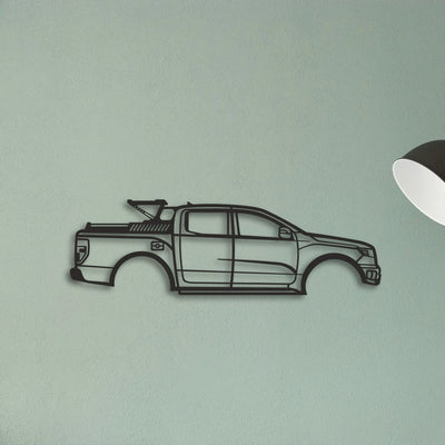 Ford F150 Classic Silhouette Metal Wall Art - Tinvibe