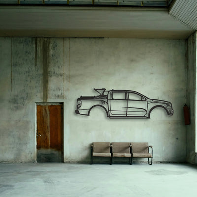 Ford F150 Classic Silhouette Metal Wall Art - Tinvibe