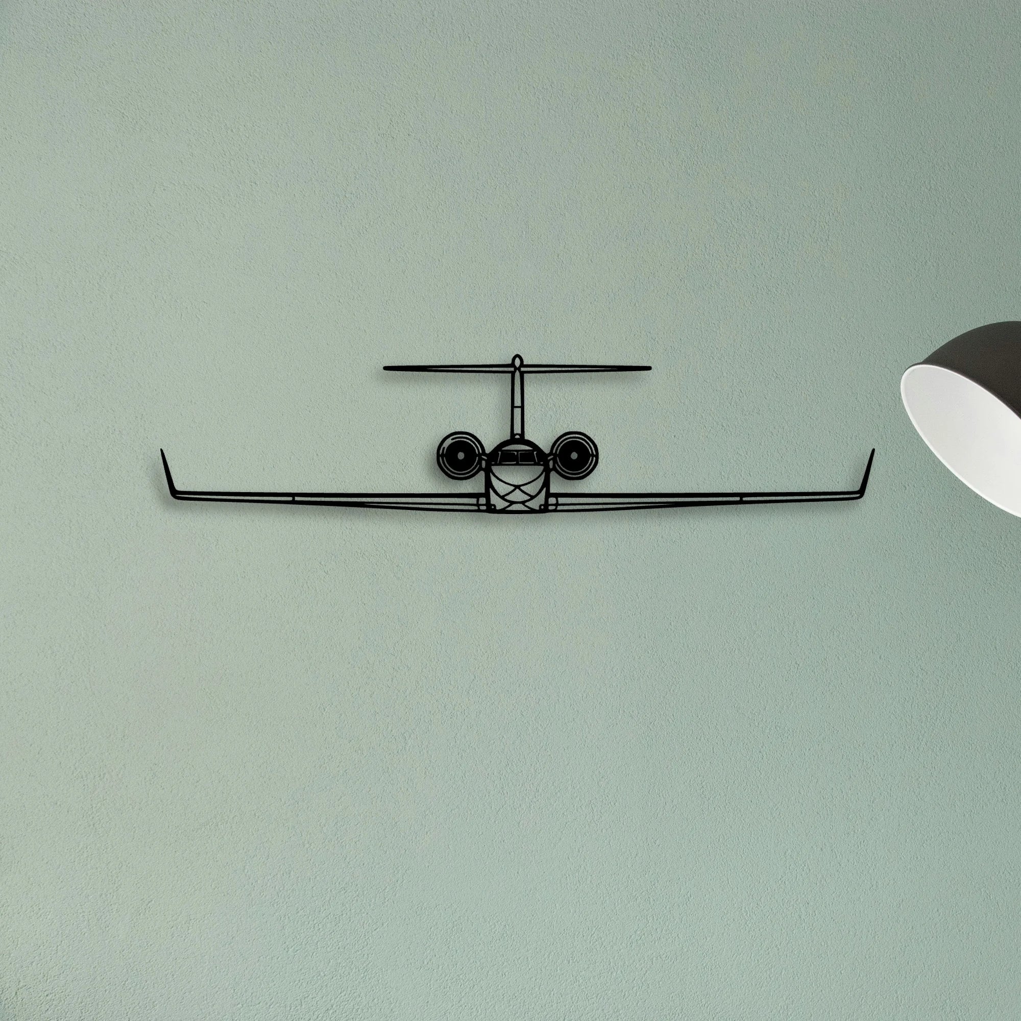 G650 2 Classic Aircraft Silhouette Metal Wall Art - Tinvibe