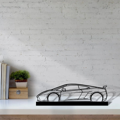 gallardo-superleggera-2007 Silhouette Metal Art Stand - Tinvibe