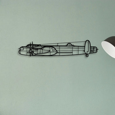 Global 7500 Classic Aircraft Silhouette Metal Wall Art - Tinvibe