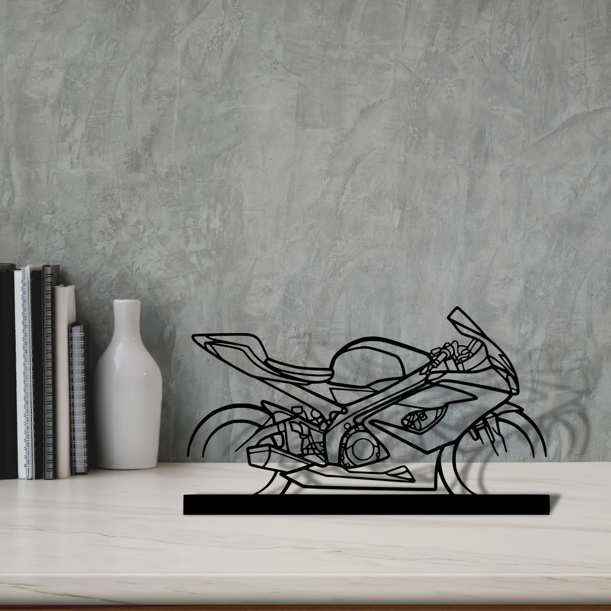 gsx-r-1000 Silhouette Metal Art Stand - Tinvibe