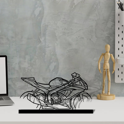 gsx-r Silhouette Metal Art Stand - Tinvibe