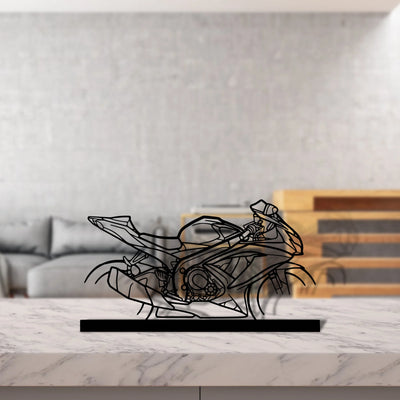 gsx-r Silhouette Metal Art Stand - Tinvibe