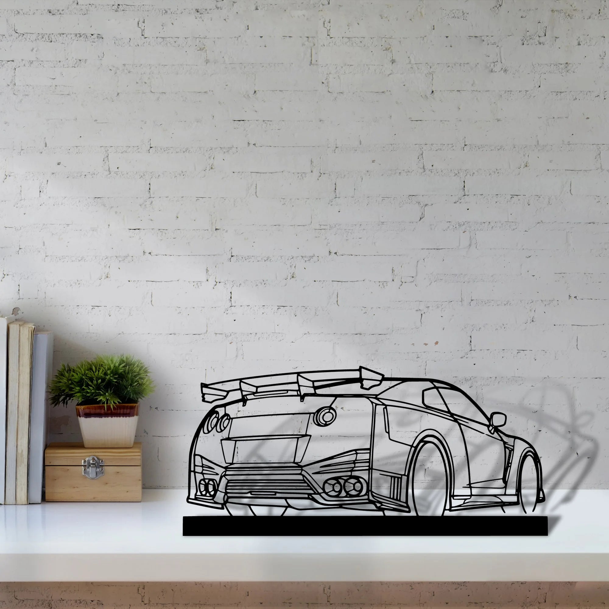 gtr-nismo Silhouette Metal Art Stand - Tinvibe