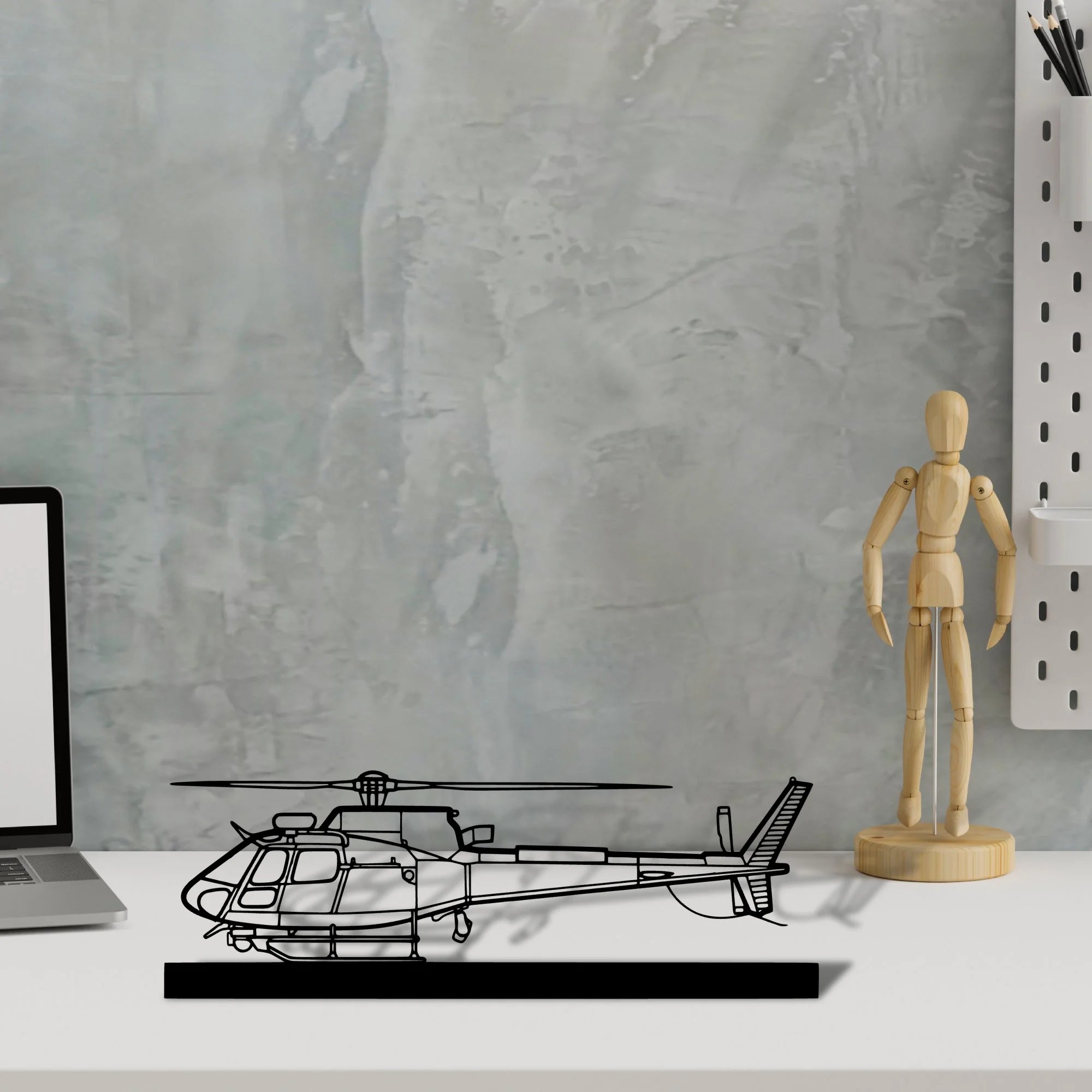 h125e Silhouette Metal Art Stand - Tinvibe