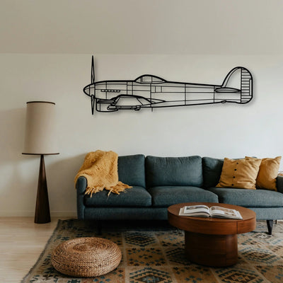 H145 Classic Aircraft Silhouette Metal Wall Art - Tinvibe