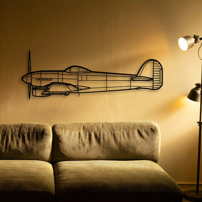 H145 Classic Aircraft Silhouette Metal Wall Art - Tinvibe