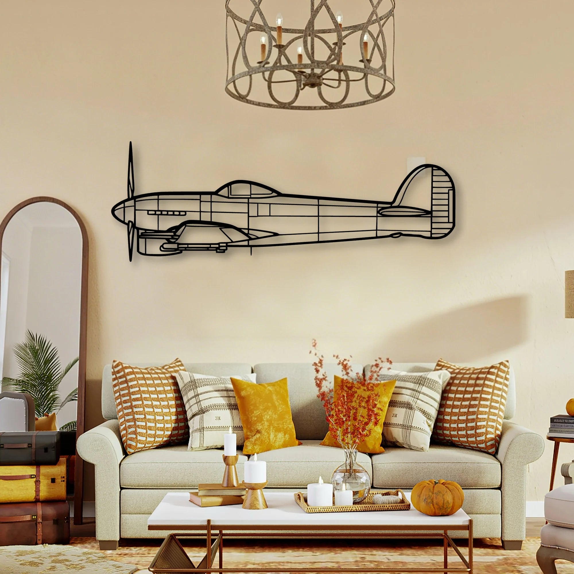 H145 Classic Aircraft Silhouette Metal Wall Art - Tinvibe