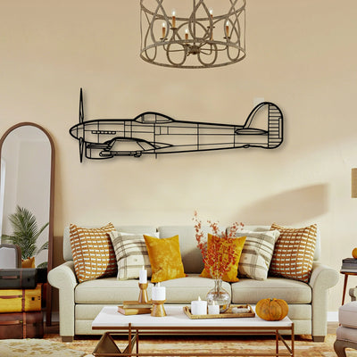 H145 Classic Aircraft Silhouette Metal Wall Art - Tinvibe