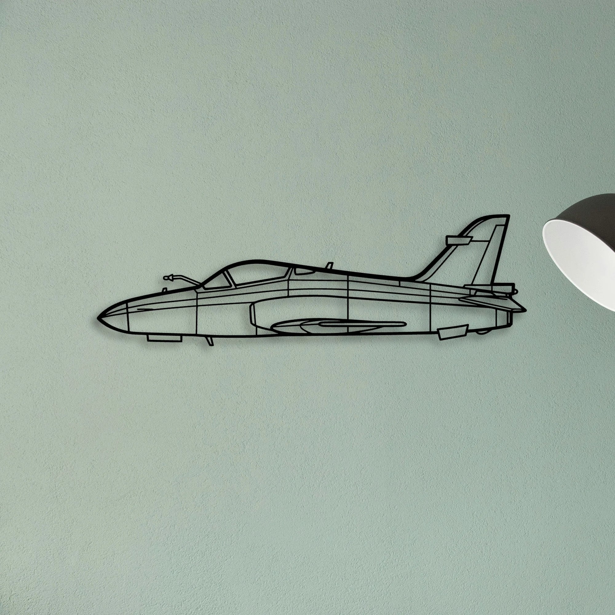 Hawk 200 Classic Aircraft Silhouette Metal Wall Art - Tinvibe