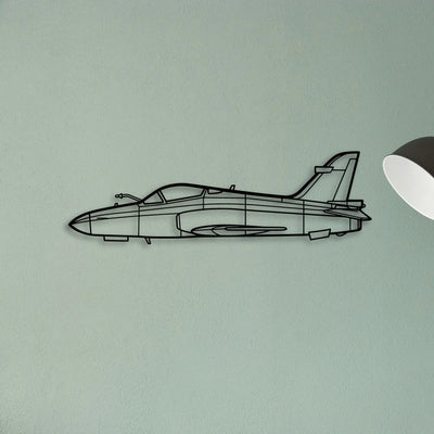 Hawk 200 Classic Aircraft Silhouette Metal Wall Art - Tinvibe