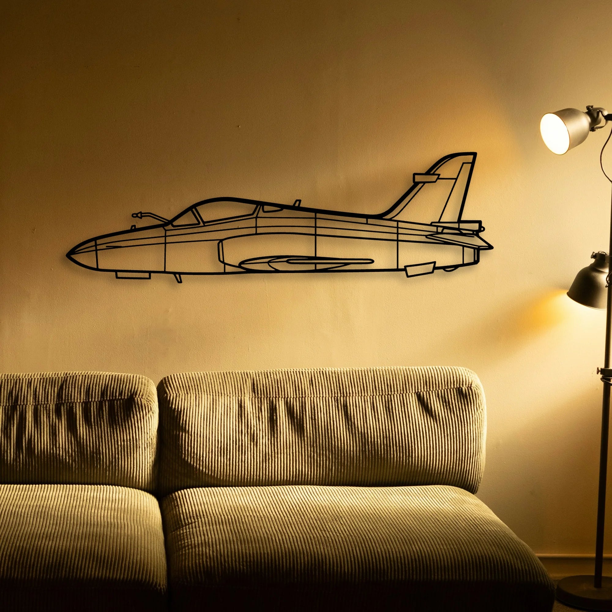 Hawk 200 Classic Aircraft Silhouette Metal Wall Art - Tinvibe