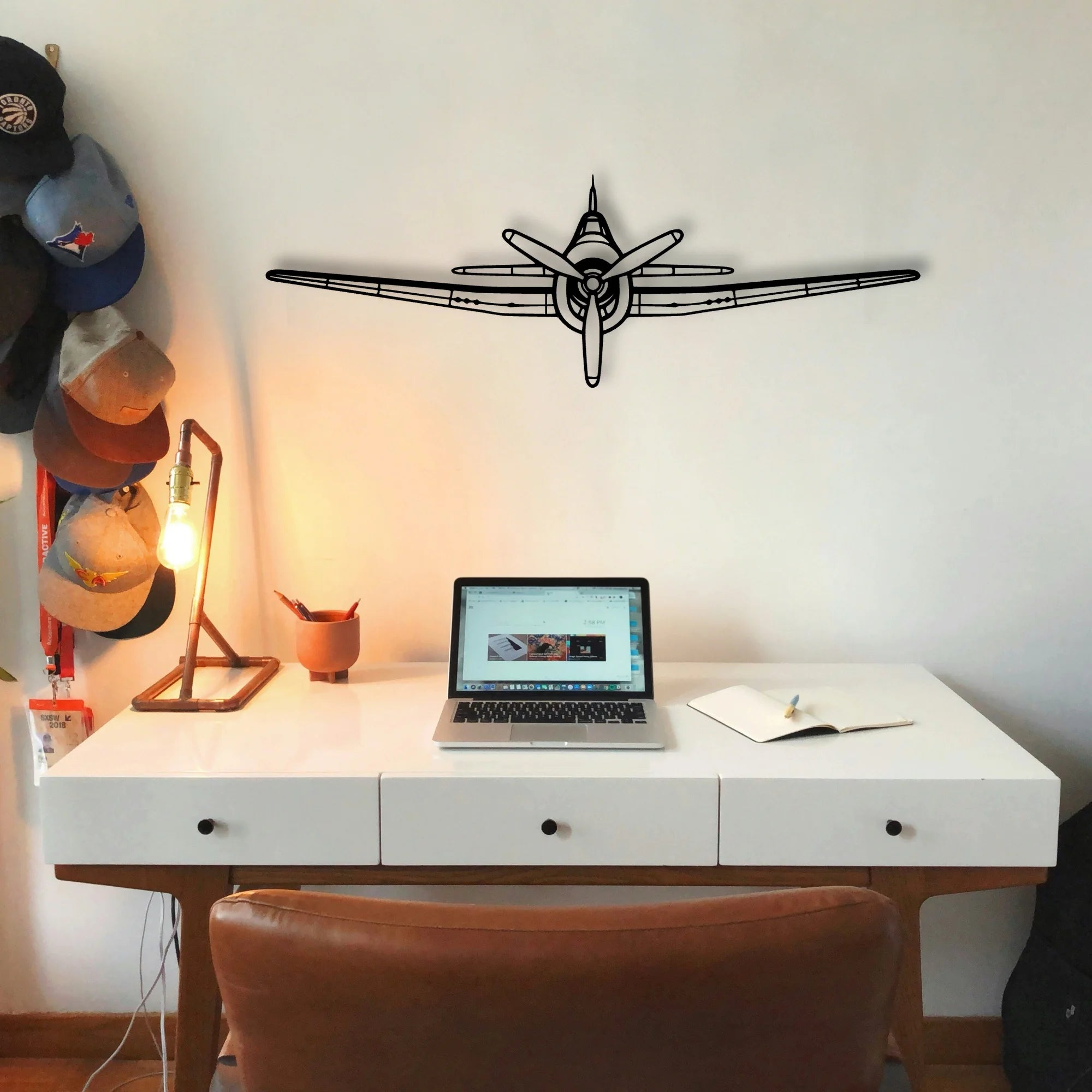 Hawker 400 Classic Aircraft Silhouette Metal Wall Art - Tinvibe