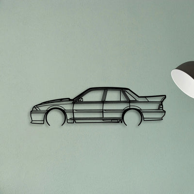 HSV VL SS 1988 Classic Silhouette Metal Wall Art - Tinvibe