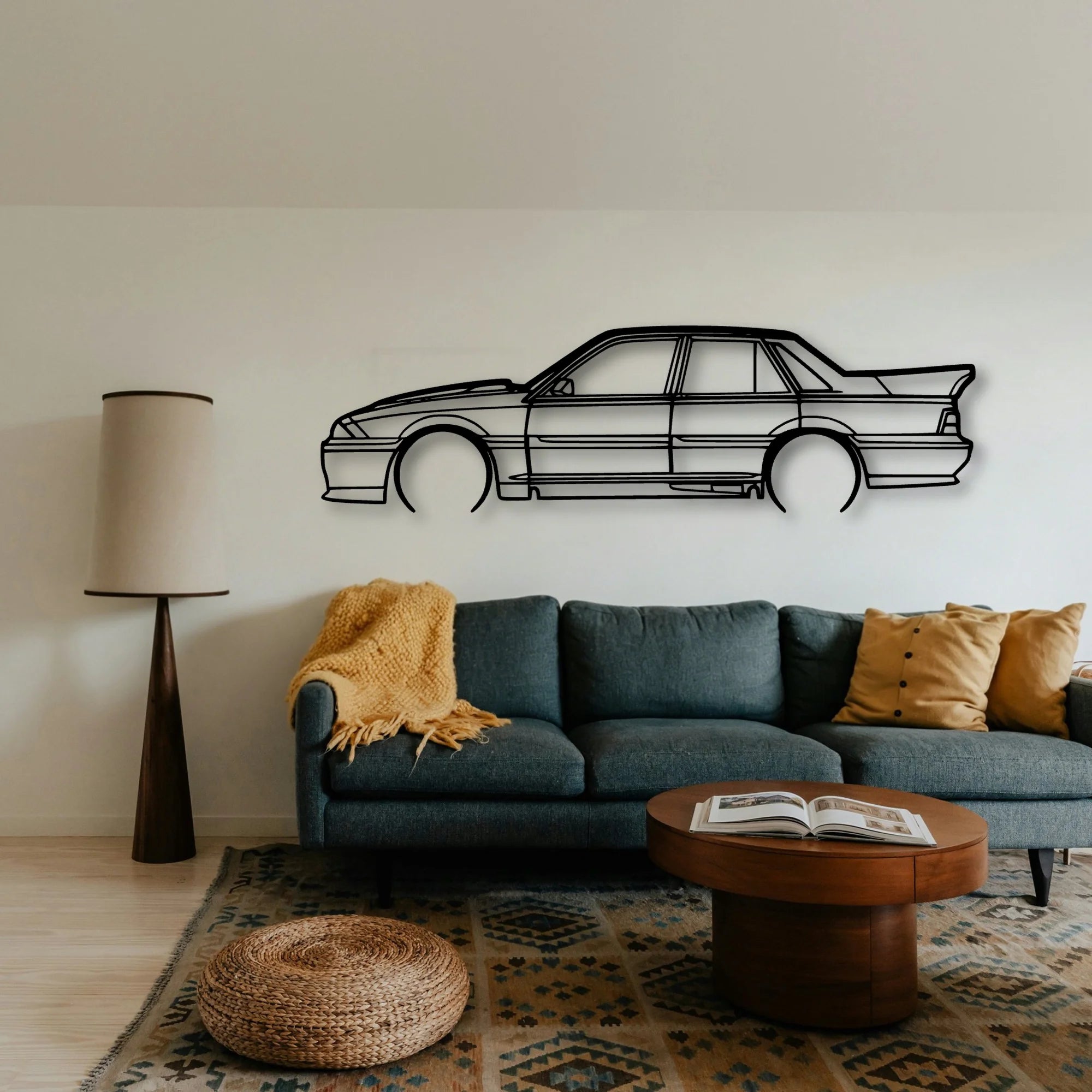 HSV VL SS 1988 Classic Silhouette Metal Wall Art - Tinvibe