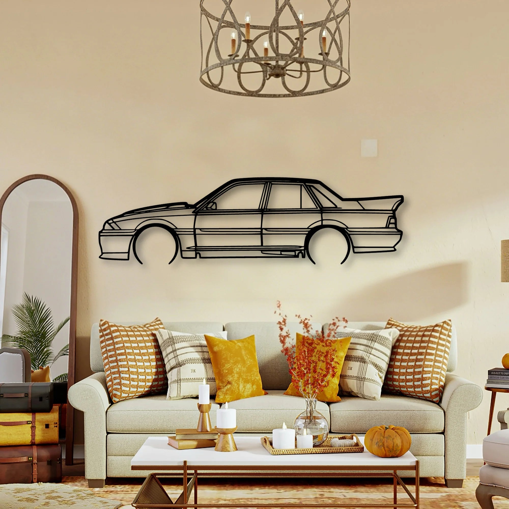 HSV VL SS 1988 Classic Silhouette Metal Wall Art - Tinvibe