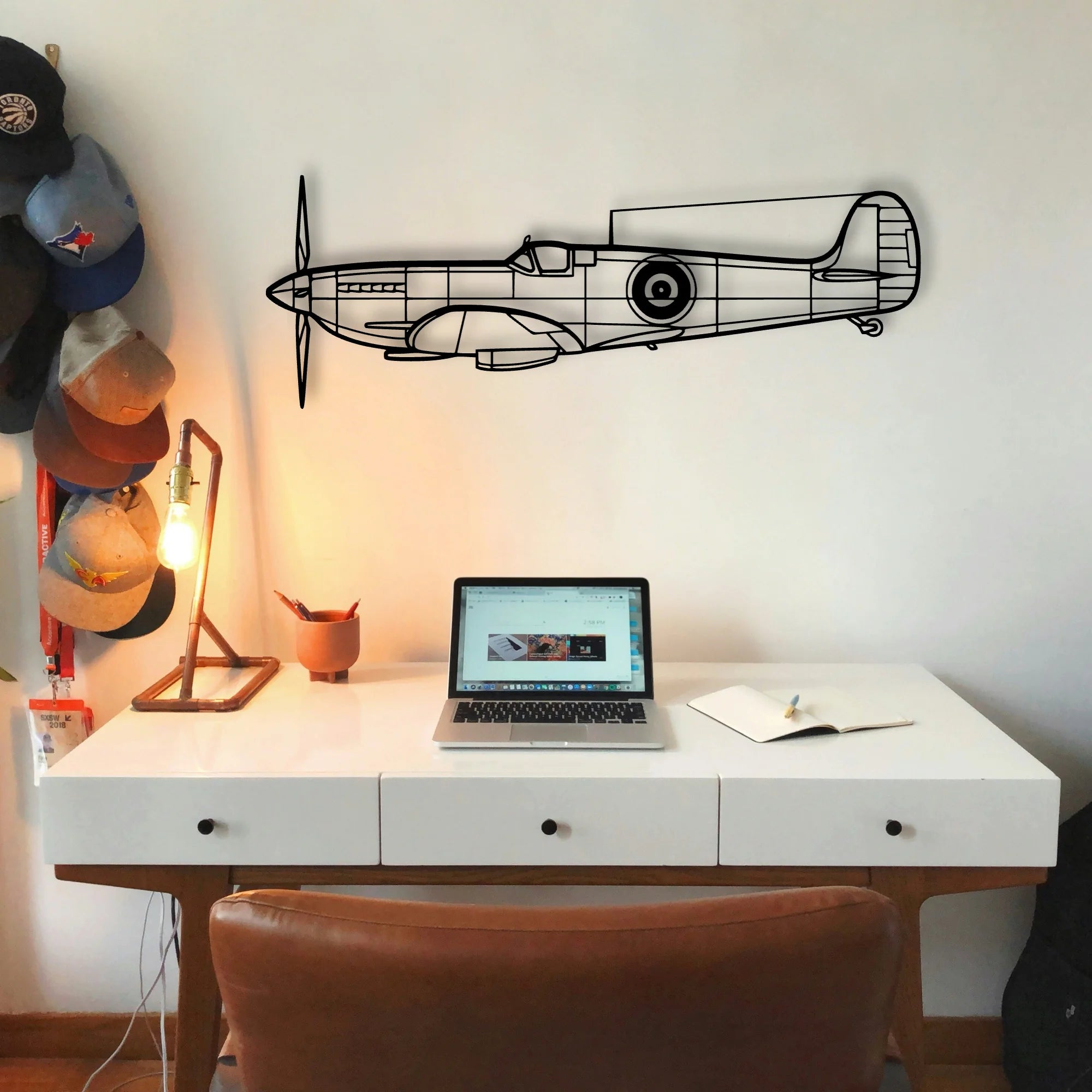 Hu 16B Albatross Classic Aircraft Silhouette Metal Wall Art - Tinvibe