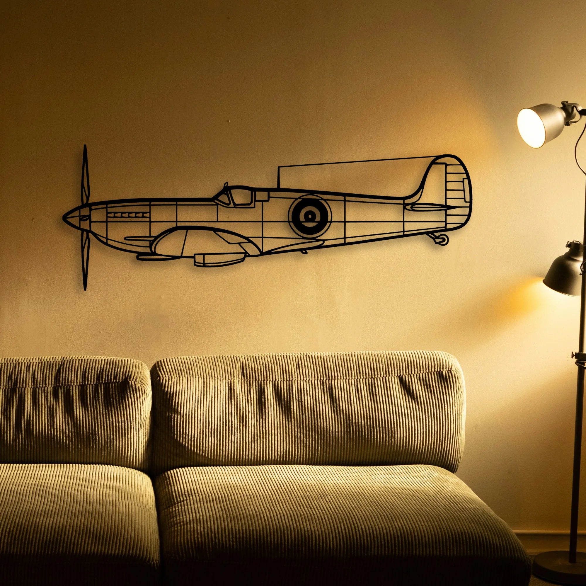 Hu 16B Albatross Classic Aircraft Silhouette Metal Wall Art - Tinvibe