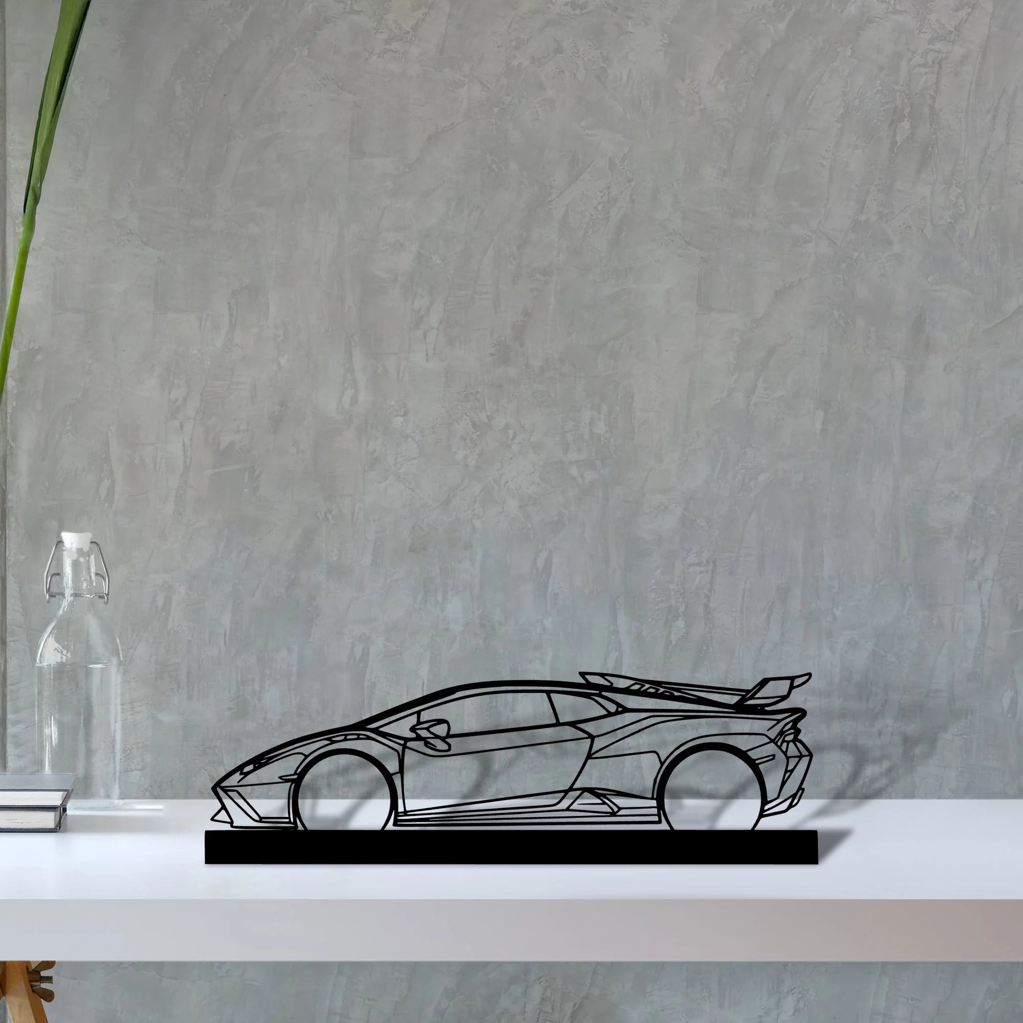huracan-sto Silhouette Metal Art Stand - Tinvibe