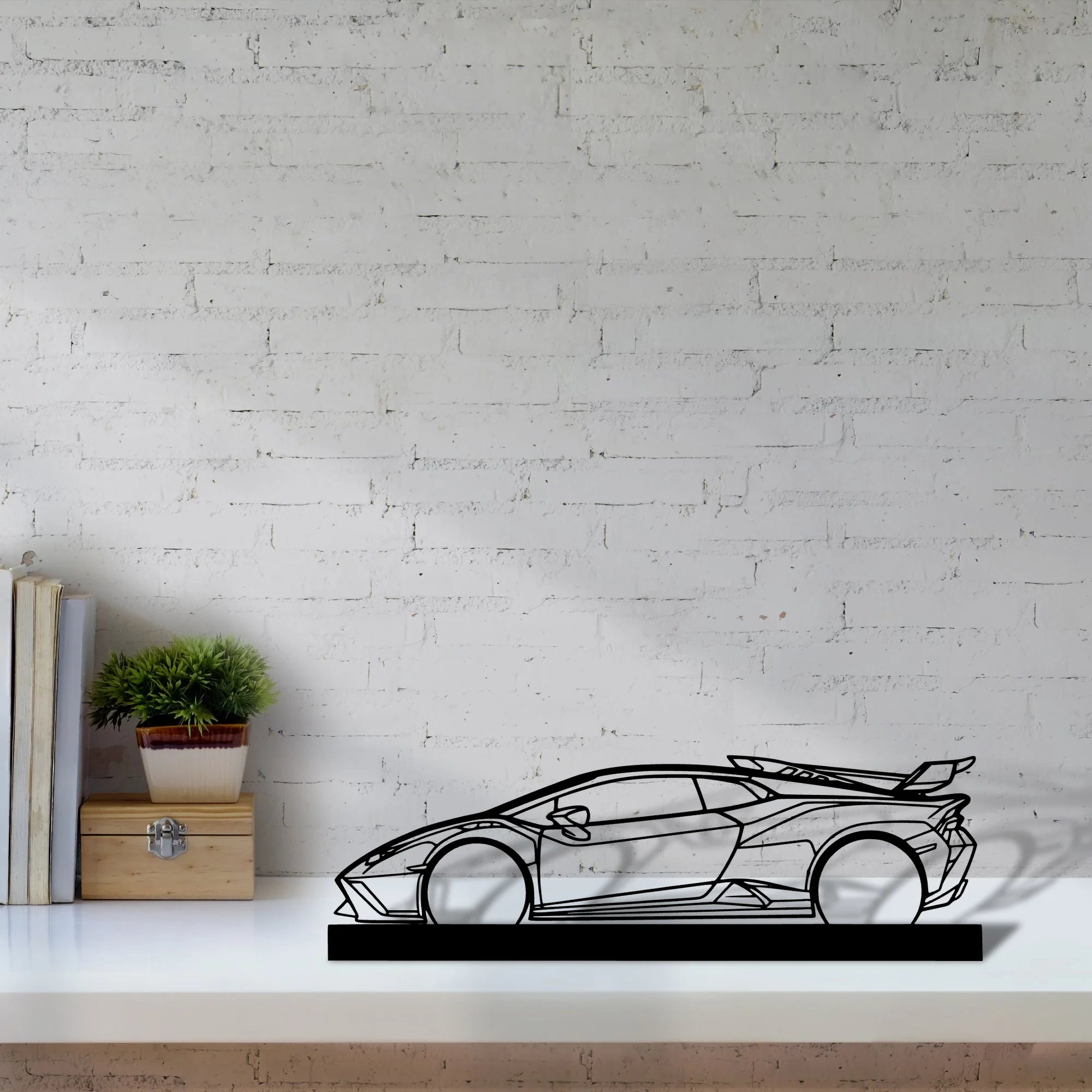huracan-sto Silhouette Metal Art Stand - Tinvibe