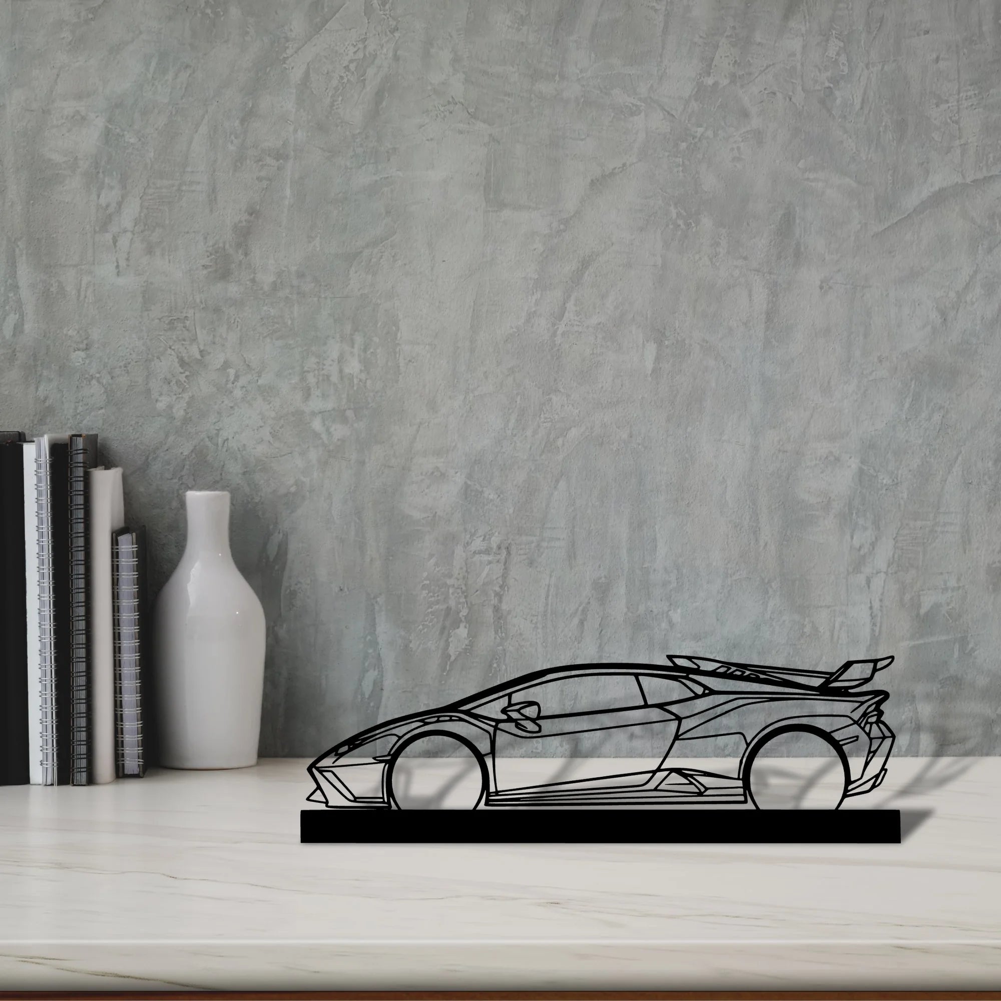 huracan-sto Silhouette Metal Art Stand - Tinvibe