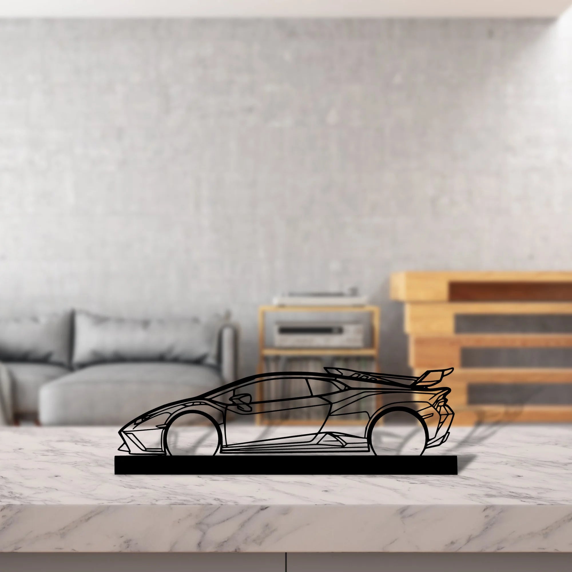 huracan-sto Silhouette Metal Art Stand - Tinvibe