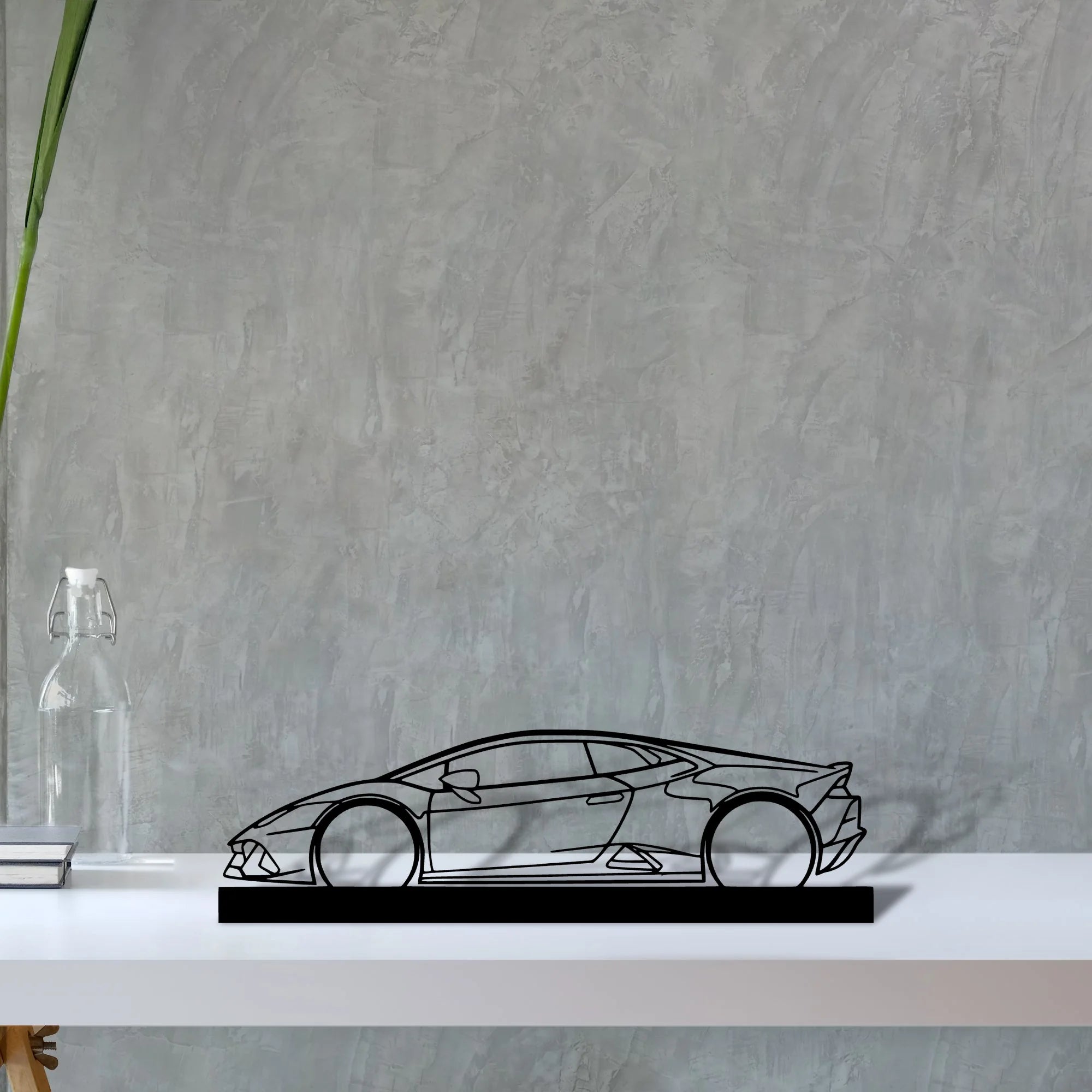 huracan Silhouette Metal Art Stand - Tinvibe