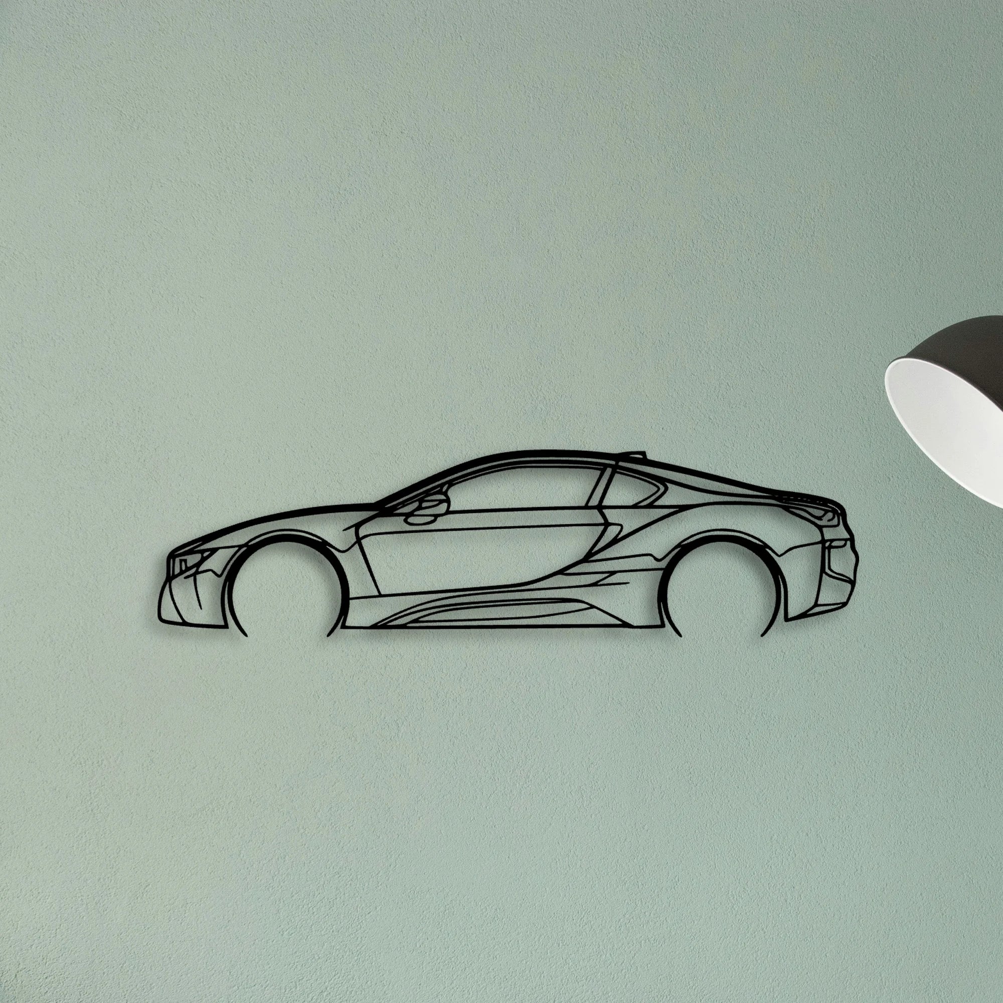I8 2 Classic Silhouette Metal Wall Art - Tinvibe