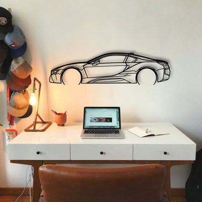I8 2 Classic Silhouette Metal Wall Art - Tinvibe