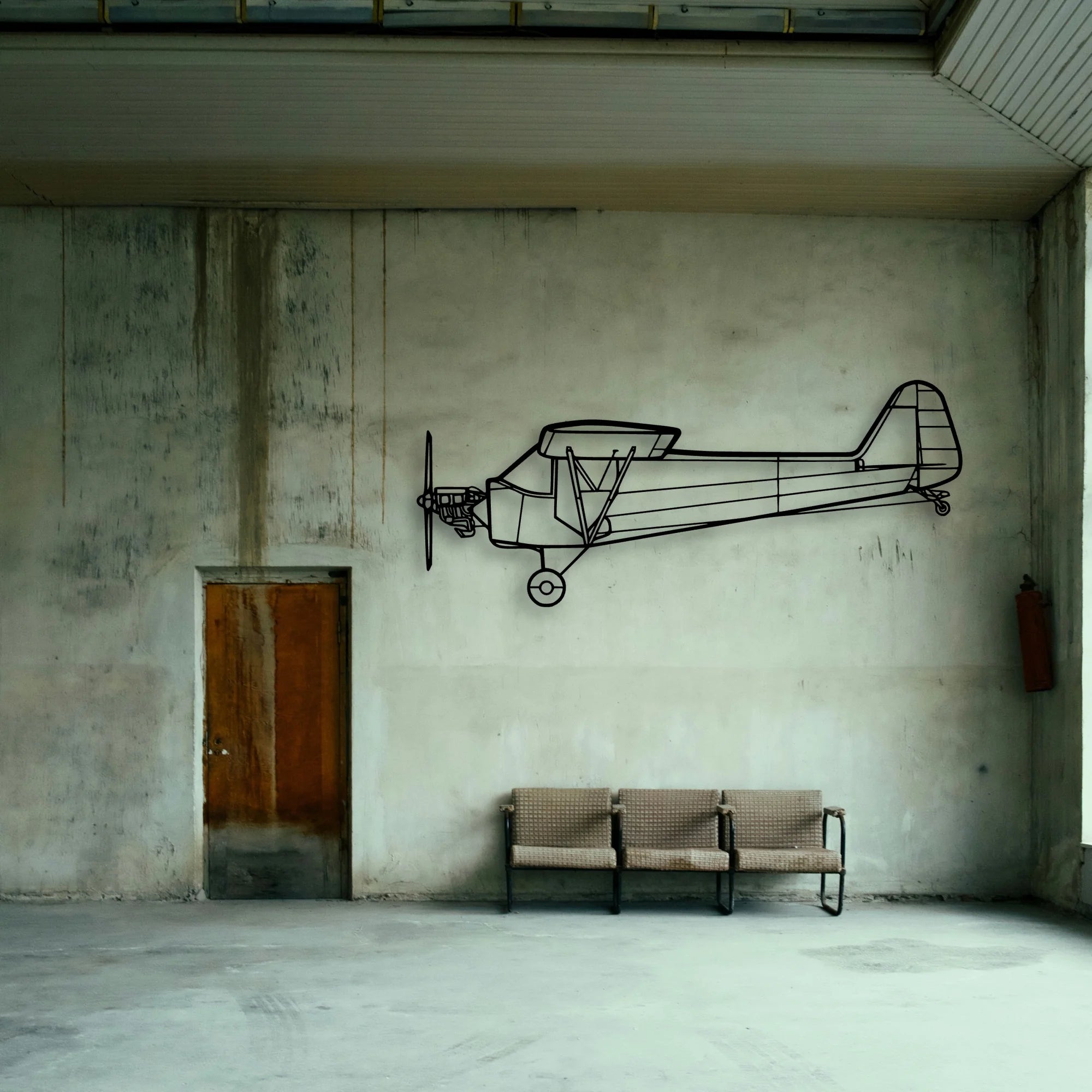 Jetstream 32 Classic Aircraft Silhouette Metal Wall Art - Tinvibe
