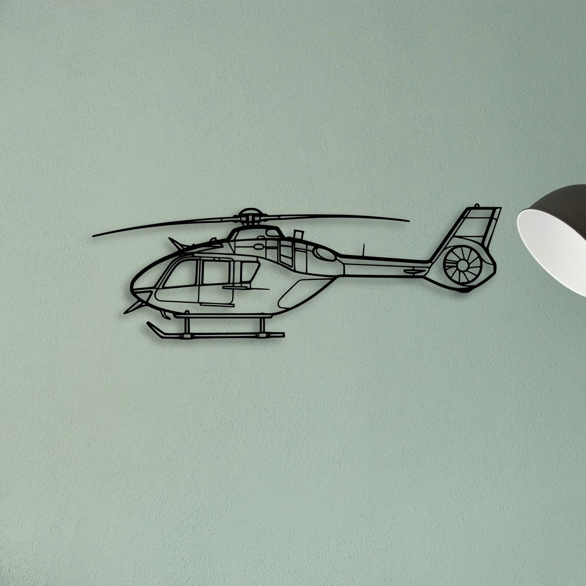 Juno HT1 Classic Aircraft Silhouette Metal Wall Art - Tinvibe