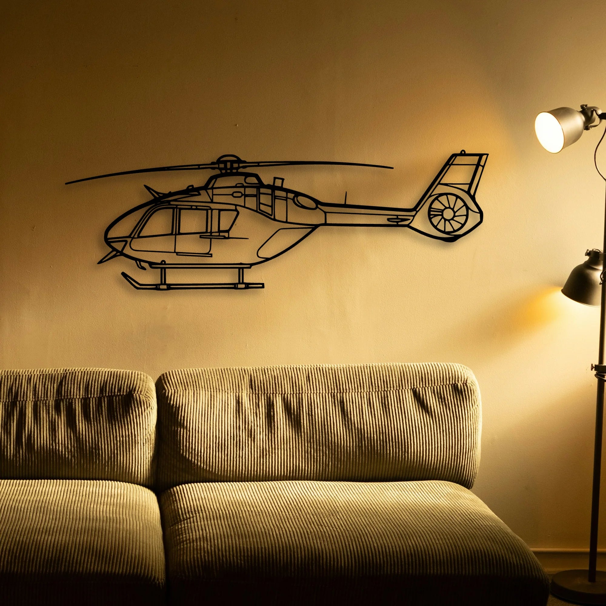 Juno HT1 Classic Aircraft Silhouette Metal Wall Art - Tinvibe