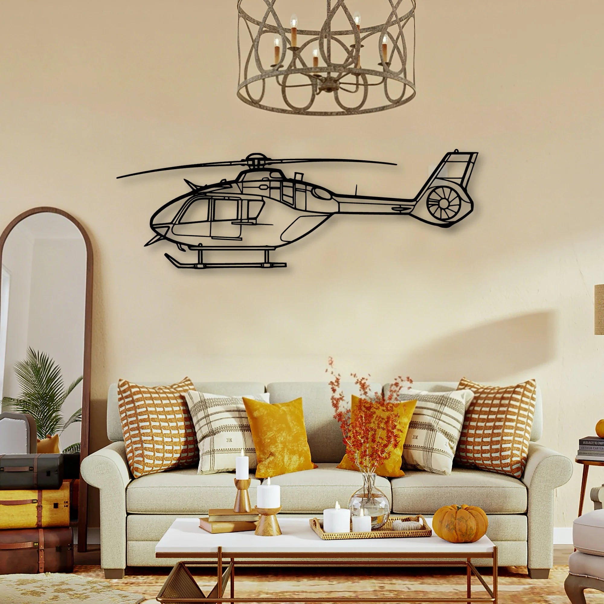 Juno HT1 Classic Aircraft Silhouette Metal Wall Art - Tinvibe