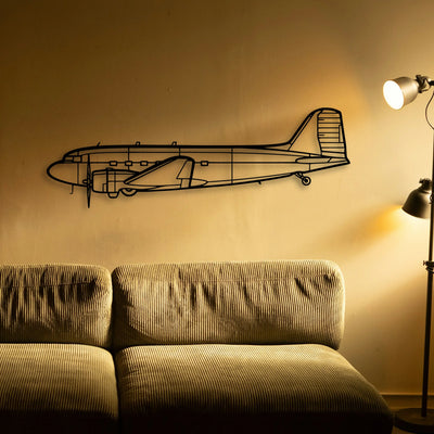 Kc 135R Stratotanker Classic Aircraft Silhouette Metal Wall Art - Tinvibe