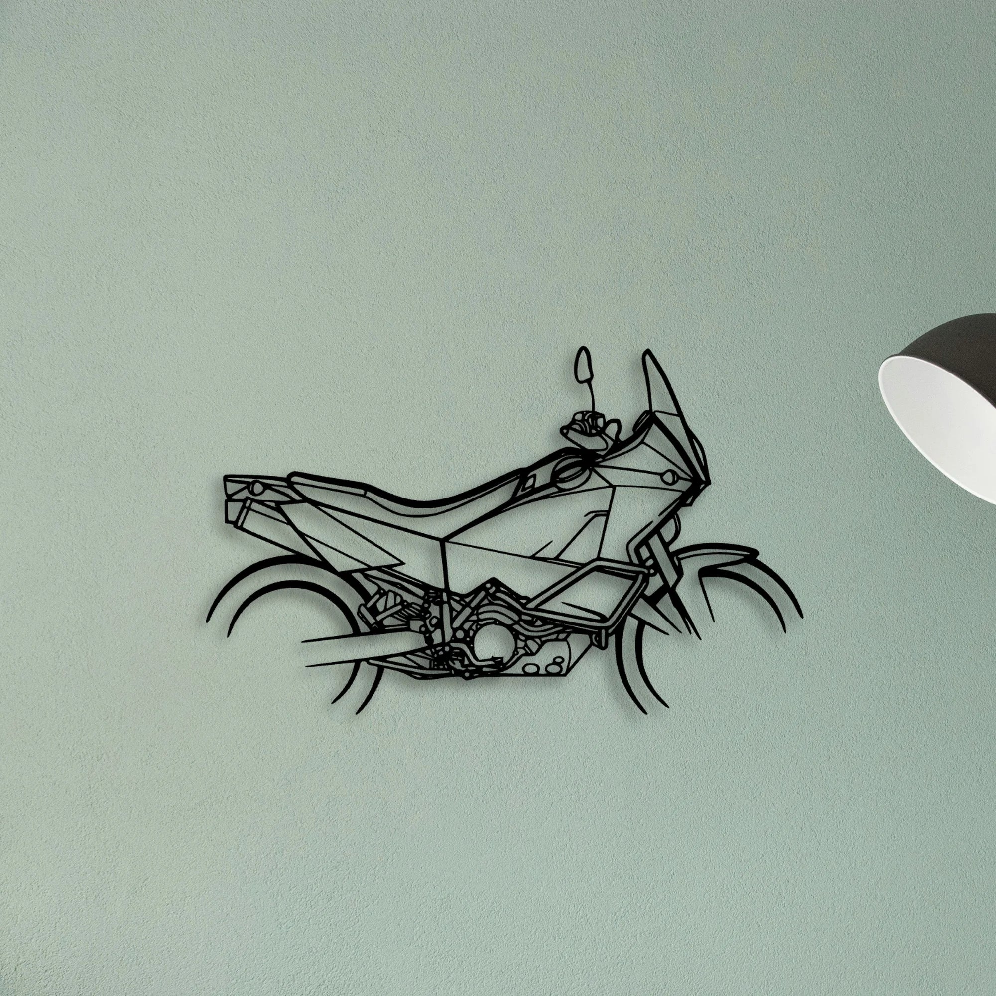 Ktm 990 Classic Motorcycle Silhouette Metal Wall Art - Tinvibe