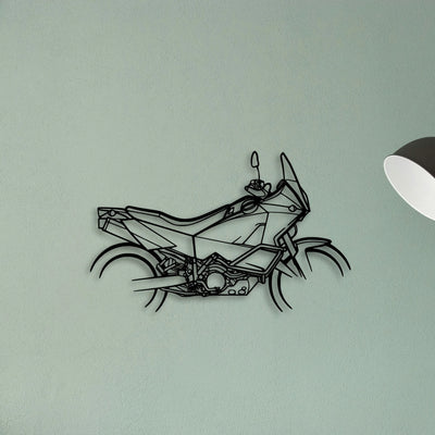 Ktm 990 Classic Motorcycle Silhouette Metal Wall Art - Tinvibe