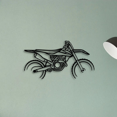 Ktm Motocross Classic Motorcycle Silhouette Metal Wall Art - Tinvibe